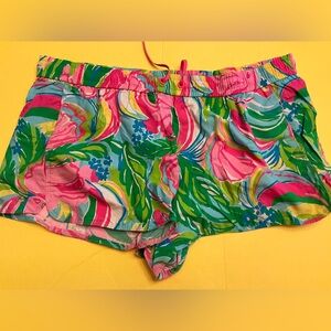 Lilly Pulitzer Luxletic Run Around Shorts sz XL So a Peeling